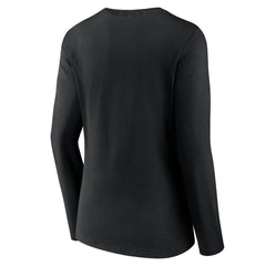 Washington Commanders Women's Primary Team Logo Long Sleeve V-Neck T-Shirt - Black outlet