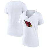 Arizona Cardinals Women's Primary Logo V-Neck T-Shirt - White cheap