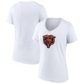 Chicago Bears Women's Primary Team Logo V-Neck T-Shirt - White online