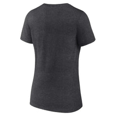 New Orleans Saints Women's Primary Team Logo V-Neck T-Shirt - Charcoal online
