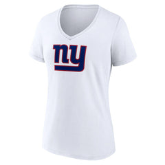 New York Giants Women's Primary Team Logo V-Neck T-Shirt - White online