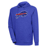 Buffalo Bills Antigua Action Chenille Pullover Hoodie - Heathered Royal cheap