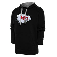 Kansas City Chiefs Antigua Victory Chenille Pullover Hoodie - Black discount
