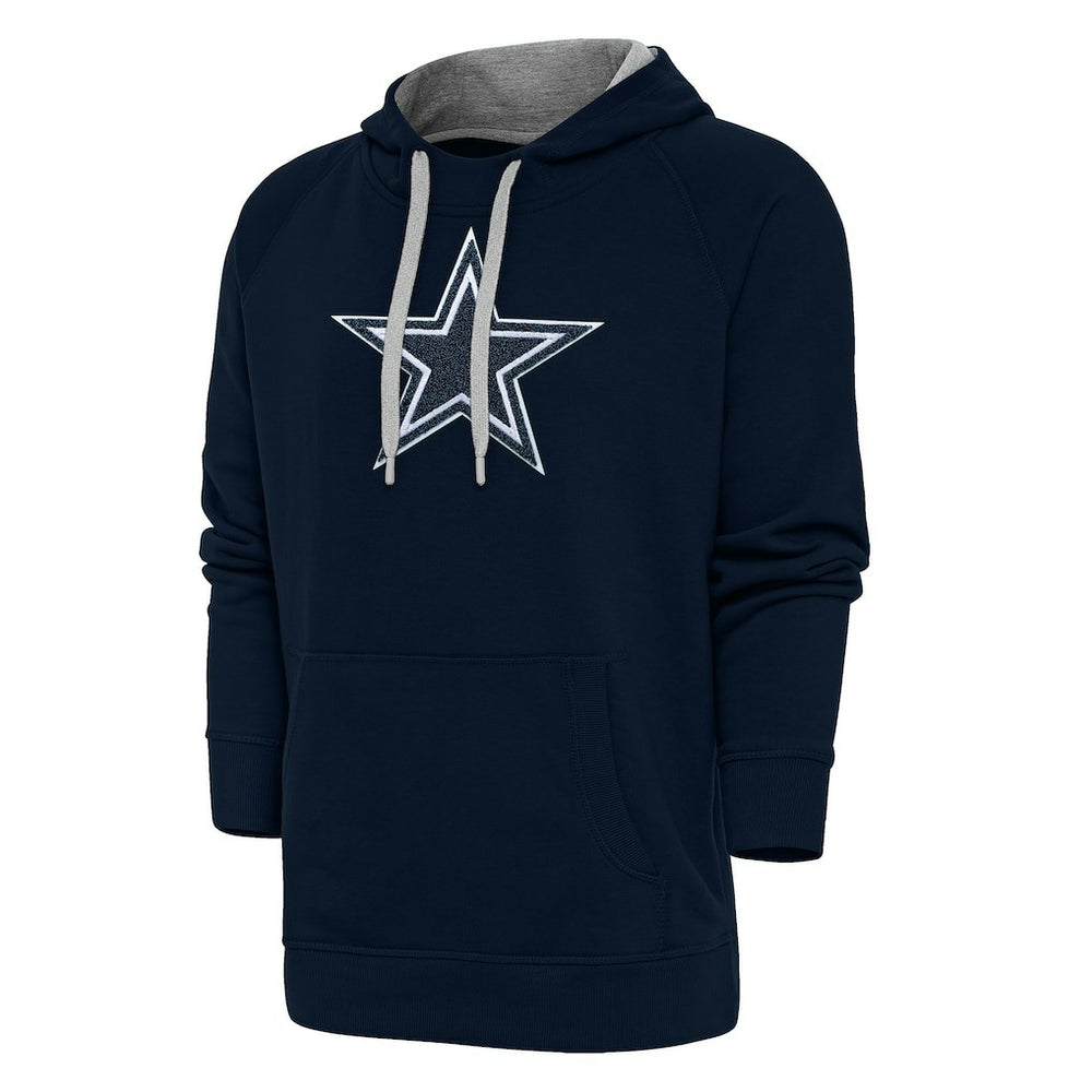 Dallas Cowboys Antigua Victory Chenille Pullover Hoodie - Navy on sale
