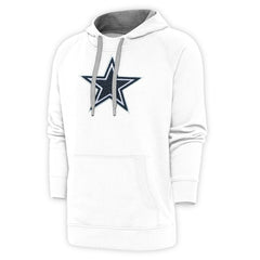 Dallas Cowboys Antigua Victory Chenille Pullover Hoodie - White for sale