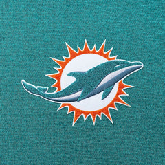 Miami Dolphins Antigua Victory Chenille Pullover Hoodie - Aqua sale
