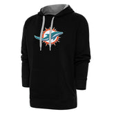 Miami Dolphins Antigua Victory Chenille Pullover Hoodie - Black sale