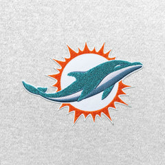 Miami Dolphins Antigua Victory Chenille Pullover Hoodie - White outlet