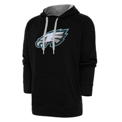 Philadelphia Eagles Antigua Victory Chenille Pullover Hoodie - Black outlet