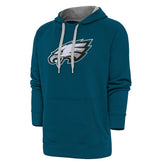Philadelphia Eagles Antigua Victory Chenille Pullover Hoodie - Midnight Green outlet