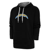 Los Angeles Chargers Antigua Victory Chenille Pullover Hoodie - Black on sale