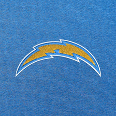 Los Angeles Chargers Antigua Victory Chenille Pullover Hoodie - Powder Blue discount