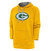 Green Bay Packers Antigua Victory Chenille Pullover Hoodie - Gold outlet
