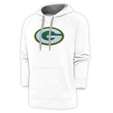 Green Bay Packers Antigua Victory Chenille Pullover Hoodie - White for sale