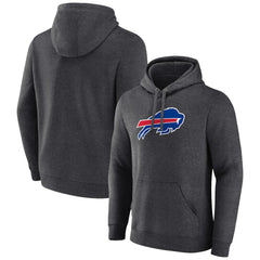 Buffalo Bills Primary Team Logo Fitted Pullover Hoodie - Charcoal discount