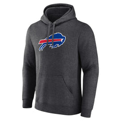Buffalo Bills Primary Team Logo Fitted Pullover Hoodie - Charcoal discount