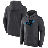 Carolina Panthers Primary Team Logo Fitted Pullover Hoodie - Charcoal for sale