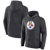 Pittsburgh Steelers Primary Team Logo Fitted Pullover Hoodie - Charcoal on sale