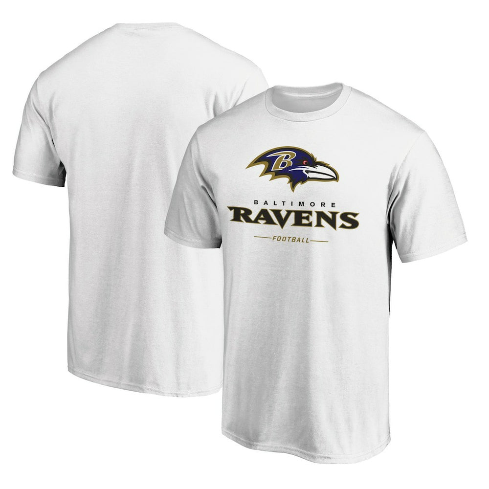 Baltimore Ravens Logo Team Lockup T-Shirt - White online