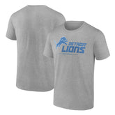 Detroit Lions Logo Team Lockup T-Shirt - Heather Gray for sale