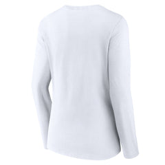 Green Bay Packers Women's Logo Team Lockup Long Sleeve V-Neck T-Shirt - White outlet