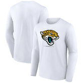 Jacksonville Jaguars Logo Team Lockup Long Sleeve T-Shirt - White discount