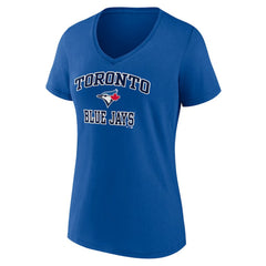 Toronto Blue Jays Women's Heart and Soul V-Neck T-Shirt - Royal