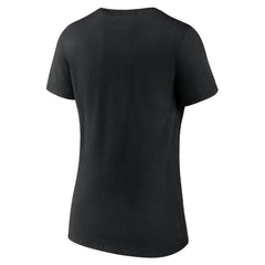 Cincinnati Reds Women's Heart and Soul V-Neck T-Shirt - Black