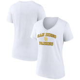 San Diego Padres Women's Heart and Soul V-Neck T-Shirt - White
