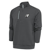 Arizona Cardinals Antigua Metallic Logo Generation Quarter-Zip Pullover Top - Charcoal discount