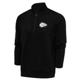 Kansas City Chiefs Antigua Metallic Logo Generation Quarter-Zip Pullover Top - Black discount