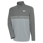 Jacksonville Jaguars Antigua Metallic Logo Pace Quarter-Zip Pullover Top - Steel online
