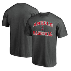 Los Angeles Angels Heart and Soul T-Shirt - Charcoal