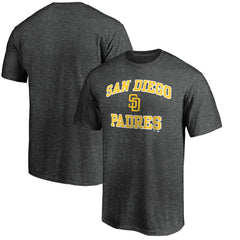 San Diego Padres Heart and Soul Team T-Shirt - Charcoal