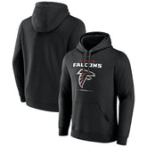 Atlanta Falcons Logo Team Lockup Fitted Pullover Hoodie - Black online