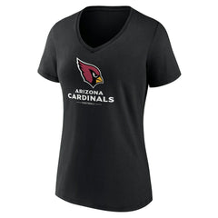 Arizona Cardinals Women's Logo Team Lockup V-Neck T-Shirt - Black online