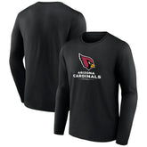 Arizona Cardinals Logo Team Lockup Long Sleeve T-Shirt - Black sale