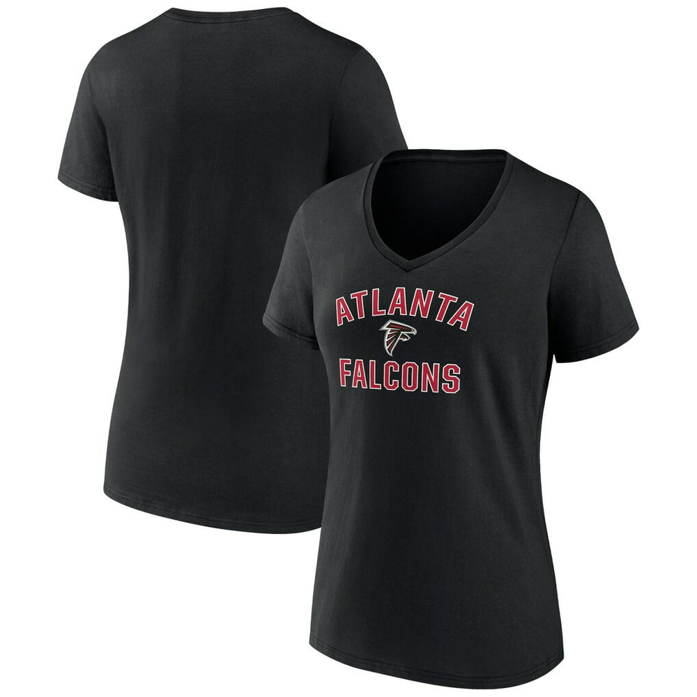 Atlanta Falcons Women's Victory Arch Team V-Neck T-Shirt - Black cheap