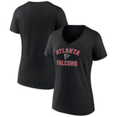 Atlanta Falcons Women's Victory Arch Team V-Neck T-Shirt - Black cheap
