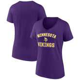 Minnesota Vikings Women's Victory Arch Team V-Neck T-Shirt - Purple sale