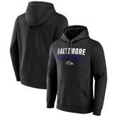Baltimore Ravens Team Fade Out Fitted Pullover Hoodie - Black sale