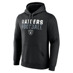 Las Vegas Raiders Team Fade Out Fitted Pullover Hoodie - Black cheap