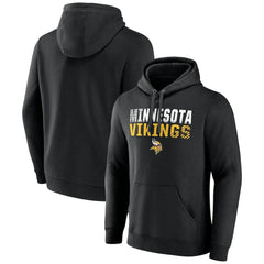 Minnesota Vikings Team Fade Out Fitted Pullover Hoodie - Black on sale