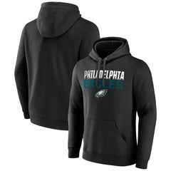 Philadelphia Eagles Team Fade Out Fitted Pullover Hoodie - Black outlet
