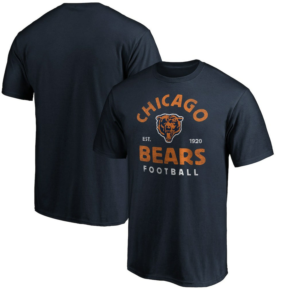 Chicago Bears Vintage Arch T-Shirt - Navy outlet