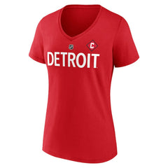 Dylan Larkin Detroit Red Wings Fanatics Women's Special Edition 2.0 Name & Number V-Neck T-Shirt Red