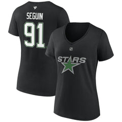 Tyler Seguin Dallas Stars Fanatics Women's Special Edition 2.0 Name & Number V-Neck T-Shirt Black