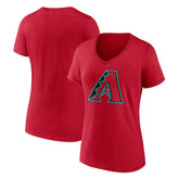 Arizona Diamondbacks Women's Official Logo V-Neck T-Shirt - Red