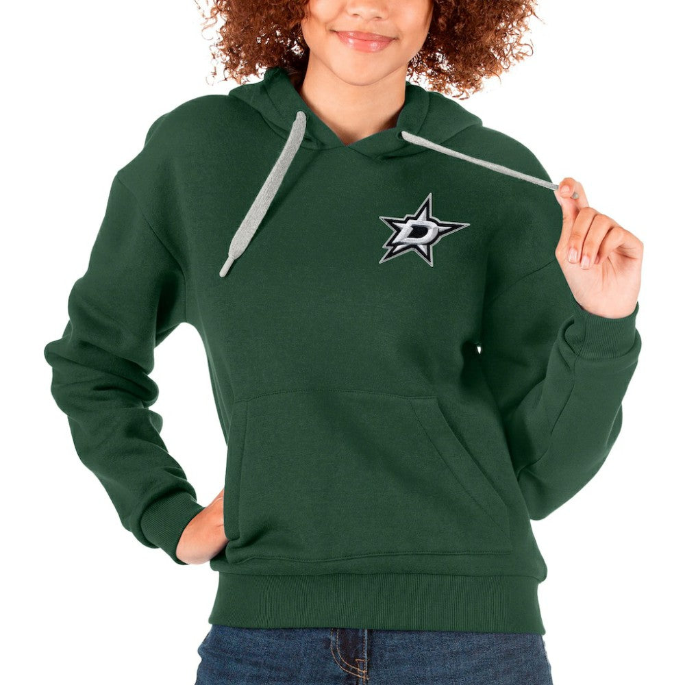 Dallas Stars Antigua Women's Victory Pullover Hoodie Green