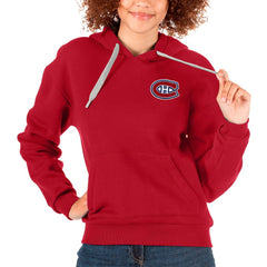 Montreal Canadiens Antigua Women's Victory Pullover Hoodie Red